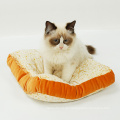 Waschbare Toast Shaped Pet Kissen türkische Plüsch Pet Cat Mat Kissen